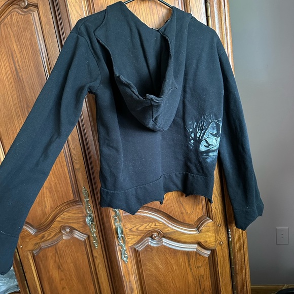 🐦‍⬛💀 Spiral Direct Goth Raven Zip Up Hoodie - Picture 2 of 6